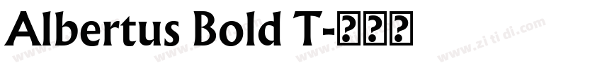 Albertus Bold T字体转换
